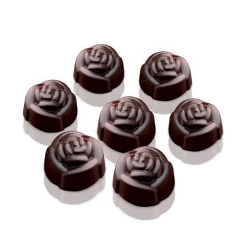 Silikomart Easy Choc Rose Chocolate Mould, 15 Cavities