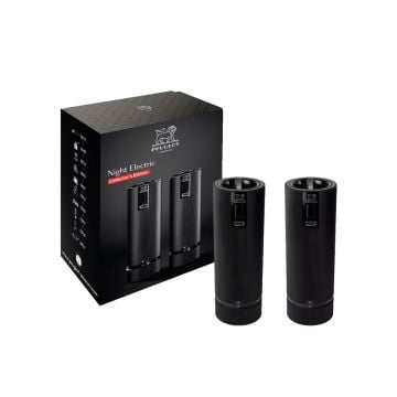 Peugeot Zirlion Night Line Electric Salt and Pepper Mills, Set of 2