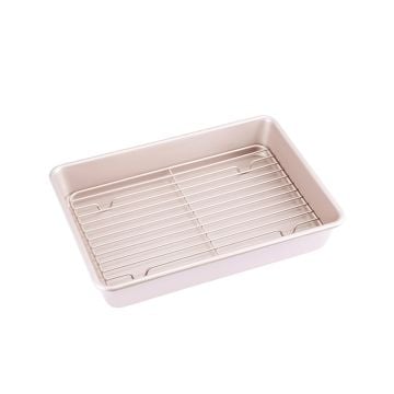 CHEFMADE Non-Stick Roasting Pan with Rack, 33cm