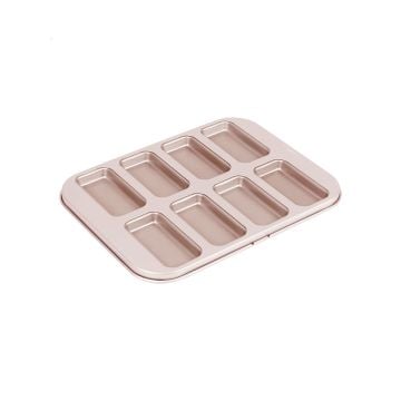 CHEFMADE Non-Stick Financier Cake Pan, 8 Cavities