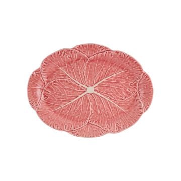 Bordallo Pinheiro Pink Cabbage Oval Platter