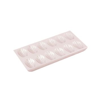 CHEFMADE Non-Stick Oval Shell Madeleine Pan, 12 Cavities