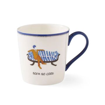 Portmeirion Kit Kemp Doodles Mug, Sofa So Good