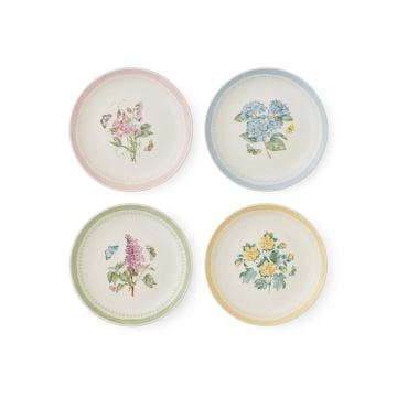 Portmeirion Botanic Garden Sketchbook Salad Plates, Set of 4