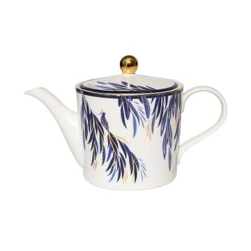 Portmeirion Sara Miller Anniversary Teapot, Feather Tail