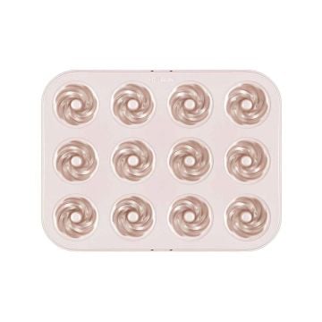 CHEFMADE Non-Stick Mini Cyclone Doughnut Pan, 12 Cavities