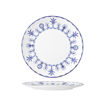 William Edwards Sultan's Garden Blue Dinner Plates, Set of 6