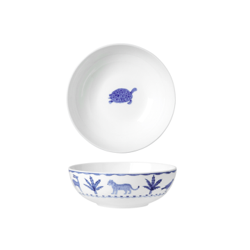 William Edwards Sultan's Garden Blue Bowl