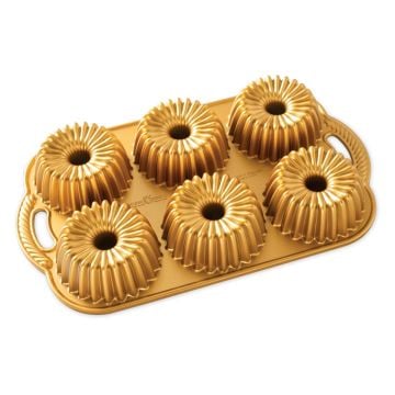 Nordic Ware Brilliance Bundtlette Pan, 6 Cavities