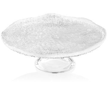 IVV Diamante Clear Footed Cake Plate, 32 cm