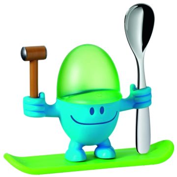 WMF Willy Mia Fred Blue Egg Cup with Spoon