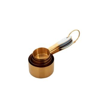 Wilton Navy & Gold Nesting Measuring Cups, Set of 4