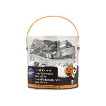 Wilton Halloween Metal Cookie Cutter, 18-piece Set