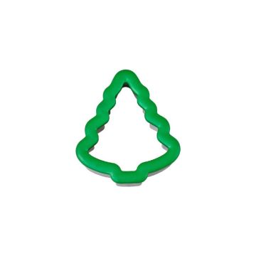 Wilton Christmas Tree Cookie Cutter, Large, Green and Silver