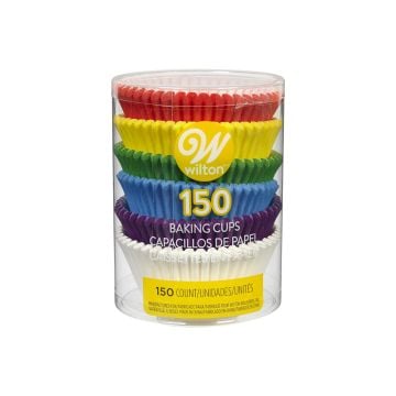 Wilton Rainbow Multi-Coloured Baking Cups, Standard size
