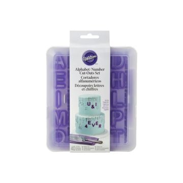 Wilton Alphabet & Number Fondant Cut-Outs, Set of 40