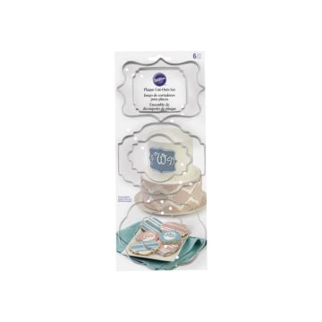Wilton Plaque Fondant Cut-Outs, Set of 6