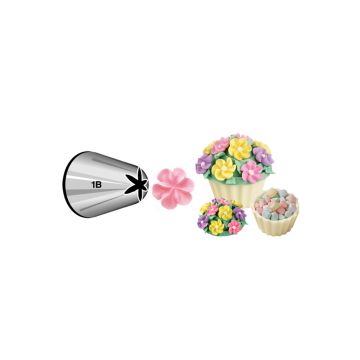 Wilton XL Drop Flower Decorating Tip #1B, Carded