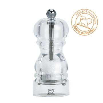 Peugeot Nancy Acrylic Salt Mill, 12 cm