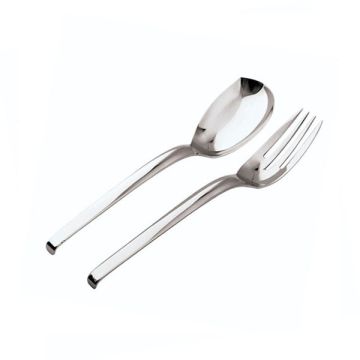 Sambonet Living Medium Serving Spoon and Fork Set, 2 pieces