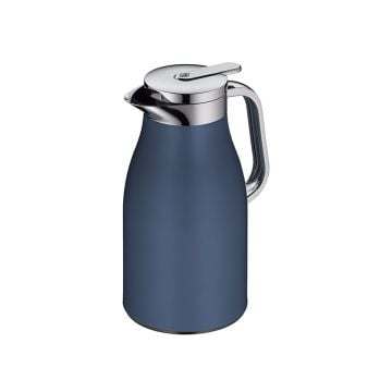 Alfi Skyline Tea Flask, Dark Denim and Chrome
