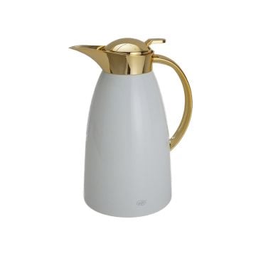 Alfi Gusto Arabic Thermal Carafe, Coconut White and Gold