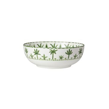 William Edwards Sultan's Garden Green Serving Bowl
