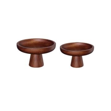 ASA Wood Footed Bowl