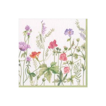 Caspari French Floral Luncheon Napkins, Set of 20