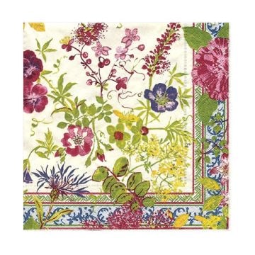 Caspari Millefleurs Lunch Napkins