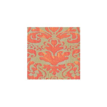 Caspari Palazzo Coral Cocktail Napkins, Set of 20