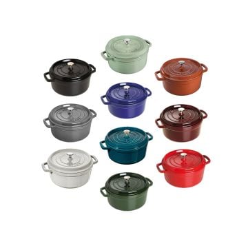 Staub La Cocotte Cast Iron Round Casserole, 24cm