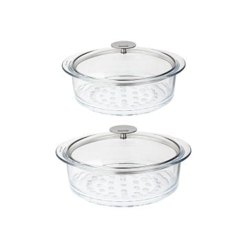 Cristel Extras Covered Glass Steamer Insert