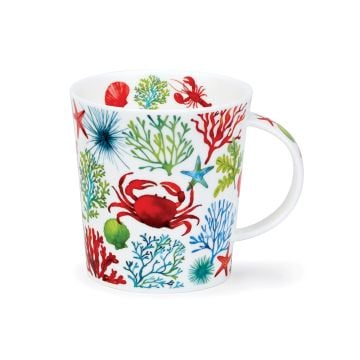 Dunoon Lomond Mug, Under the Sea Red