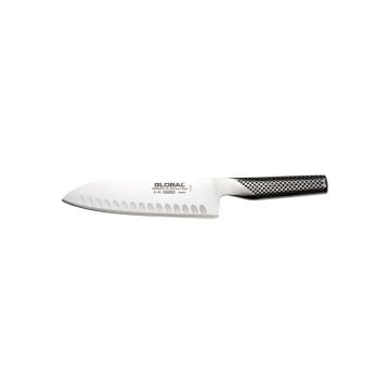 Global Classic Fluted Santoku Knife, 18cm