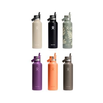 Hydro Flask Standard Mouth Insulated Bottle with Straw Cap, 620ml