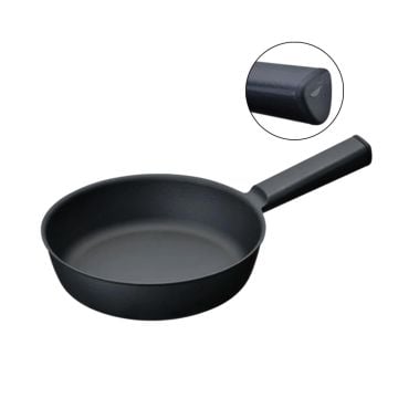 Unilloy Lightweight Cast Iron Frying Pan with Silicone Handle Cover
