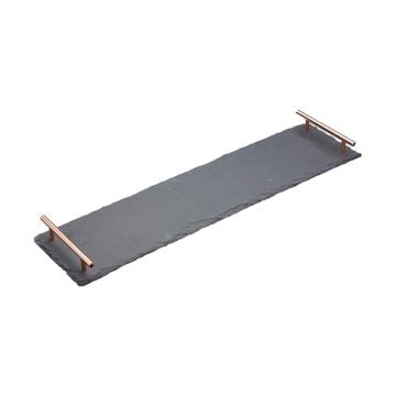 Kitchen Craft Slate Serving Platter with Handles, 60 x 15 cm
