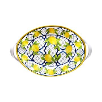 Le Cadeaux Palermo Oval Tray with Handle