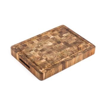 Teakhaus Butcher Block Extra Thick Carving Board, 52x36cm