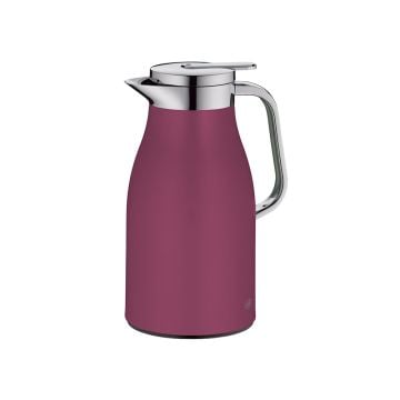 Alfi Skyline Deep Rose Matte and Chrome Thermal Carafe, 1L