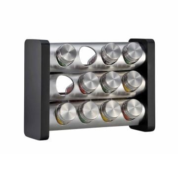 Küchenprofi Spice Rack with Glass Jars, Set of 12