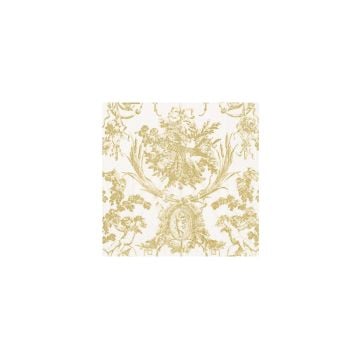 Caspari Romantic Toile Cocktail Napkins, Set of 20
