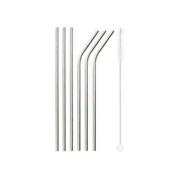 Sambonet Mix & Play Reusable Straws, Set of 6