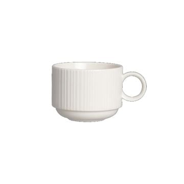 Steelite Concorde Stackable Tea Cup and Saucer