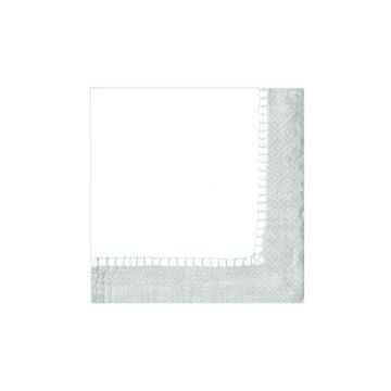 Caspari Linen Border Luncheon Napkins, Set of 20