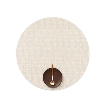 Chilewich Arrow Round Placemat, Porcelain