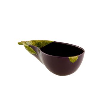 Bordallo Pinheiro Aubergine Salad Bowl, Small