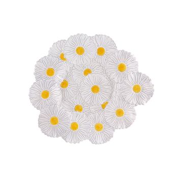 Bordallo Pinheiro Maria Flor White Daisy Platter