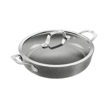 Ballarini Salina Ceramic Low Casserole with Lid, 28cm